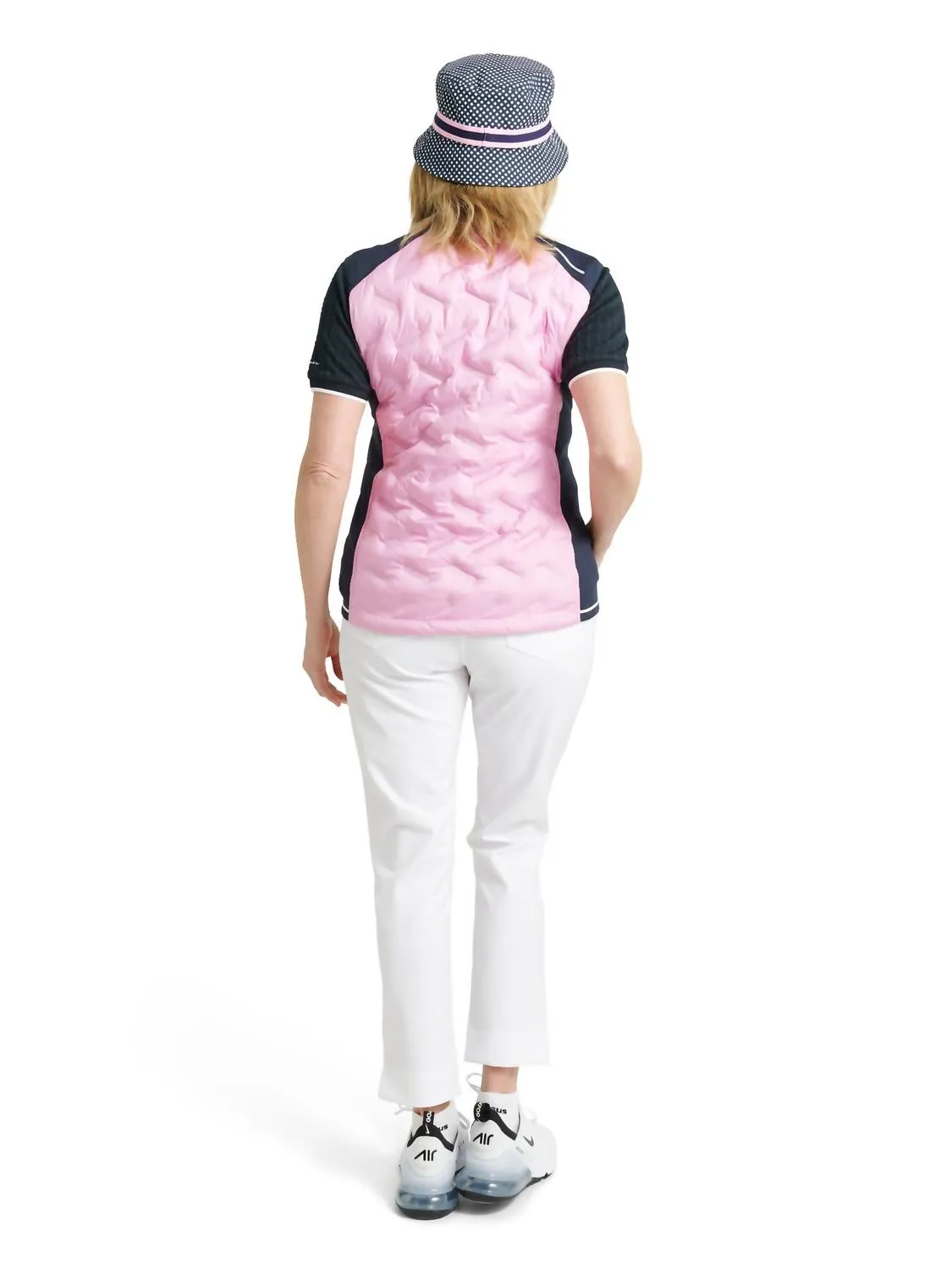 Women Grove Hybrid Vest In Navy Peony
