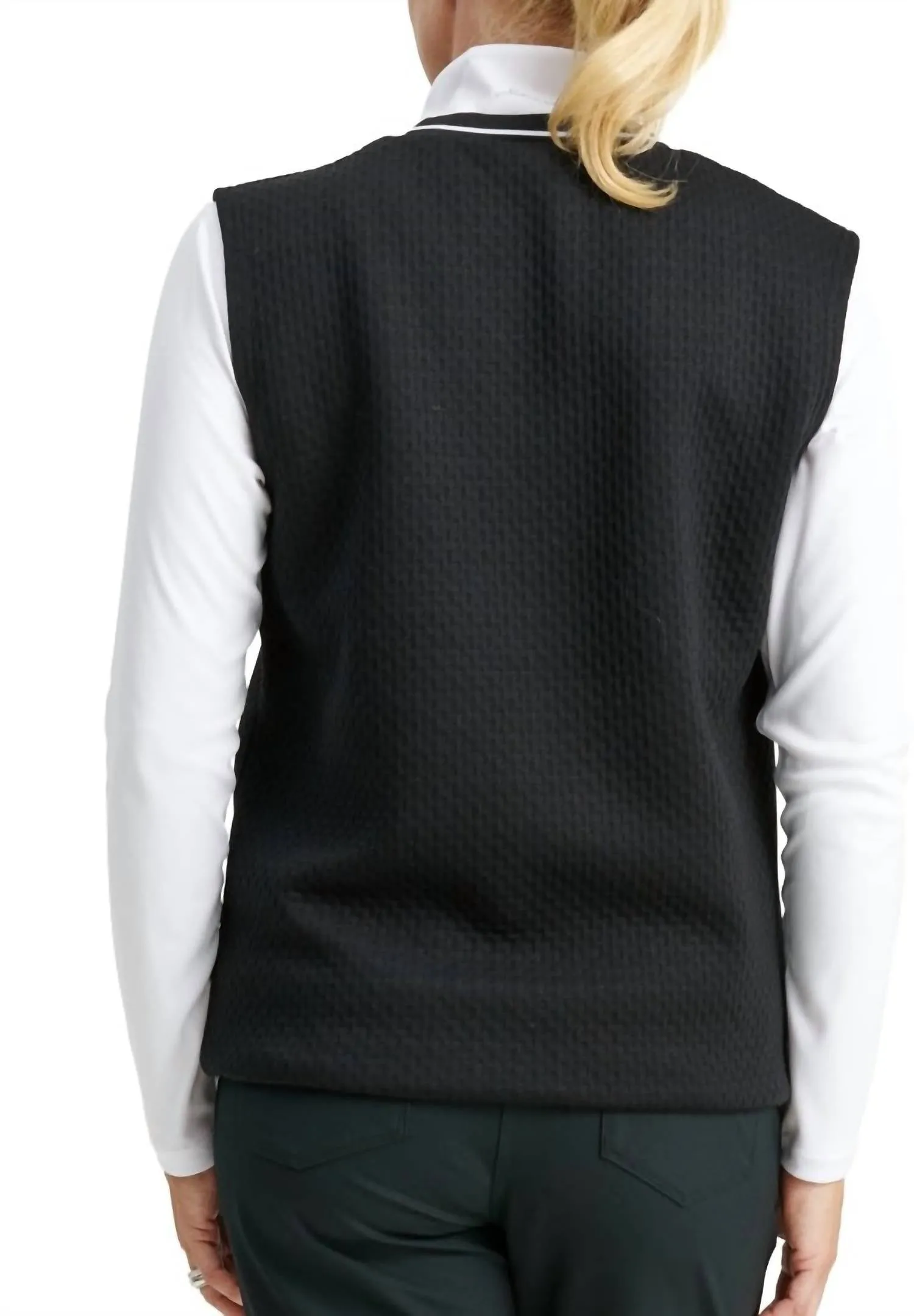 Women Scramble Vest In Black