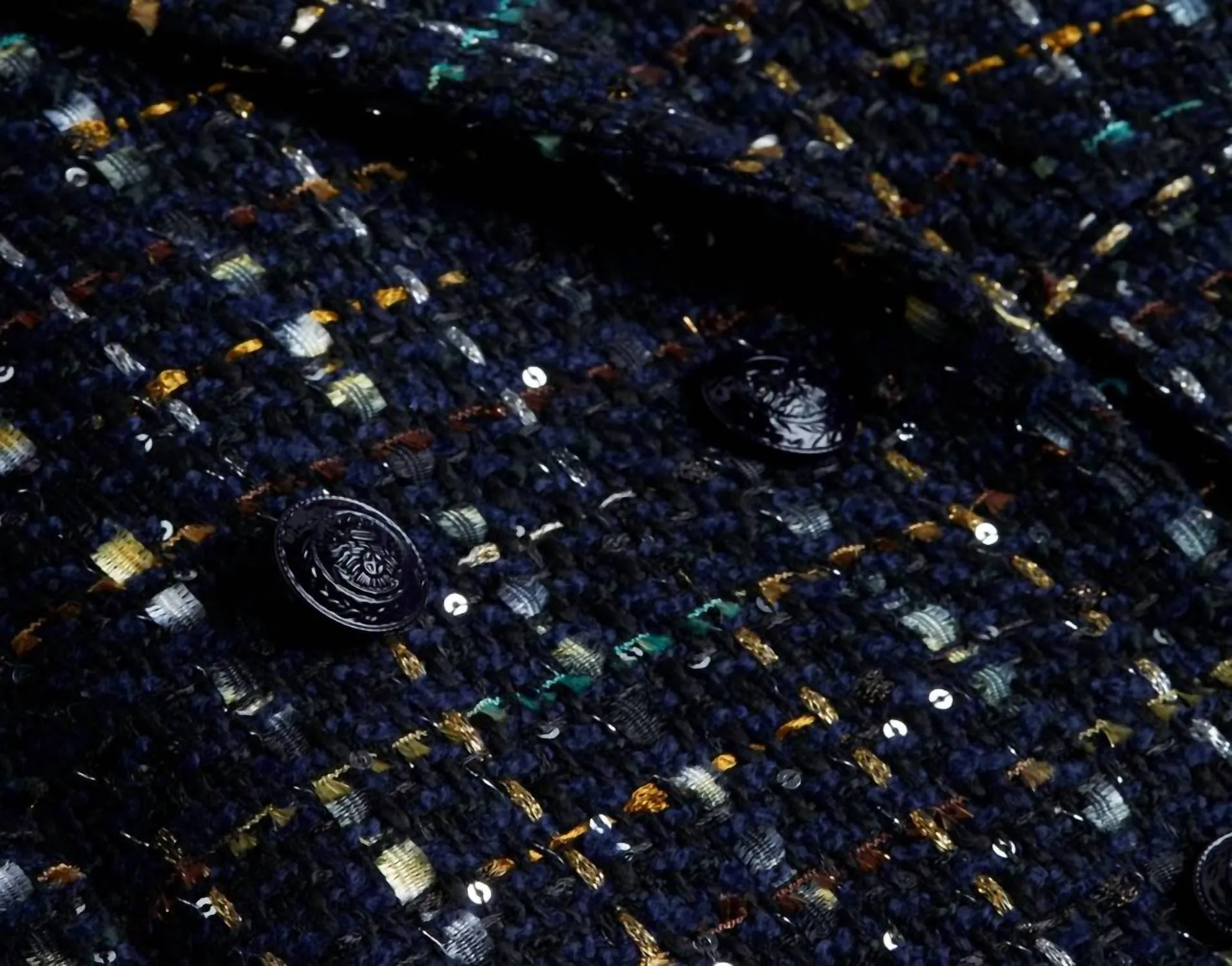 Women's Jayda Tweed Blazer In Midnight Plaid