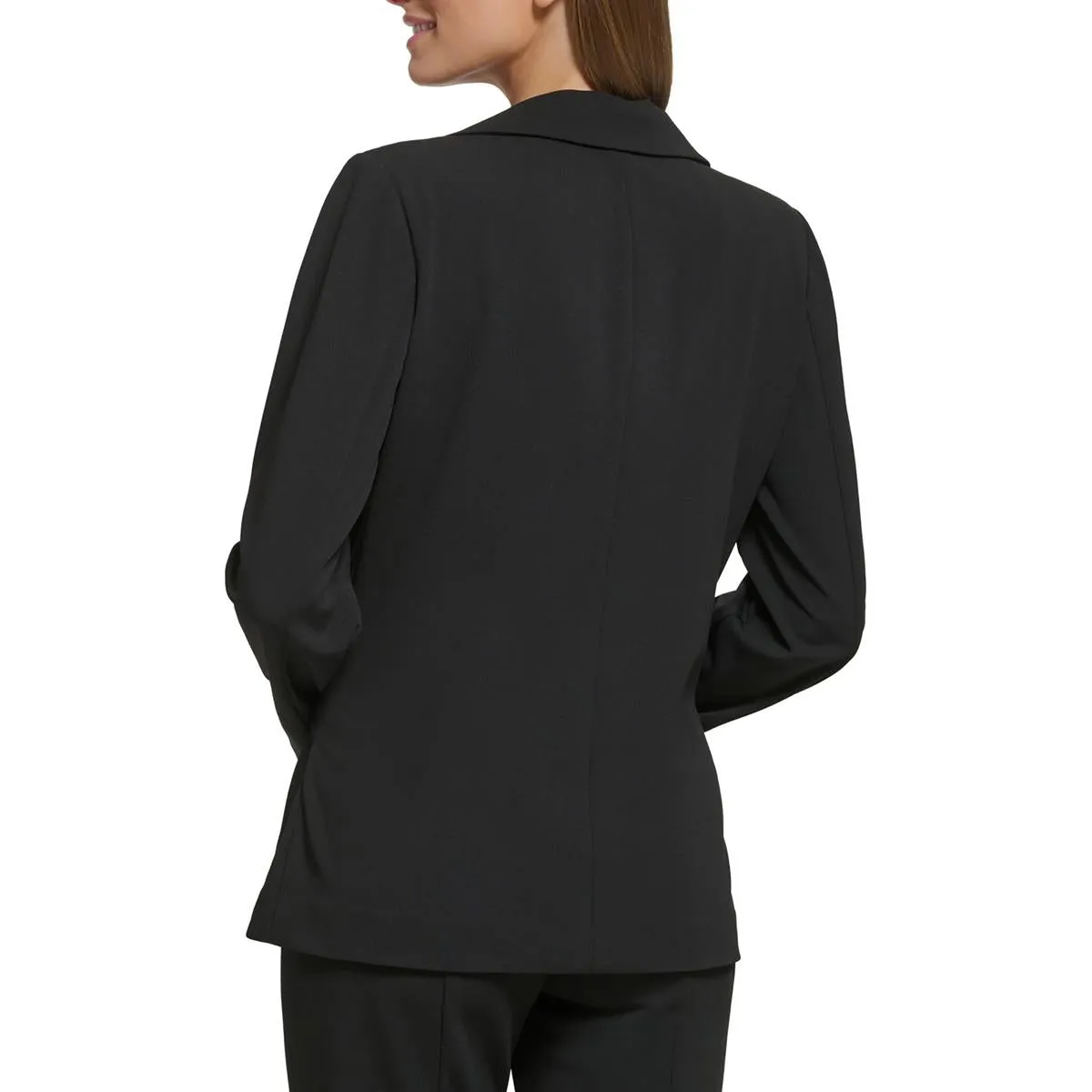 Womens Peak Lapel Tie Front Suit Jacket