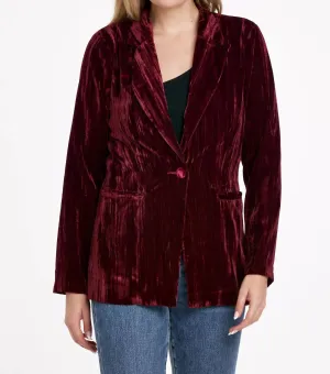 Wylie Blazer In Red Plum