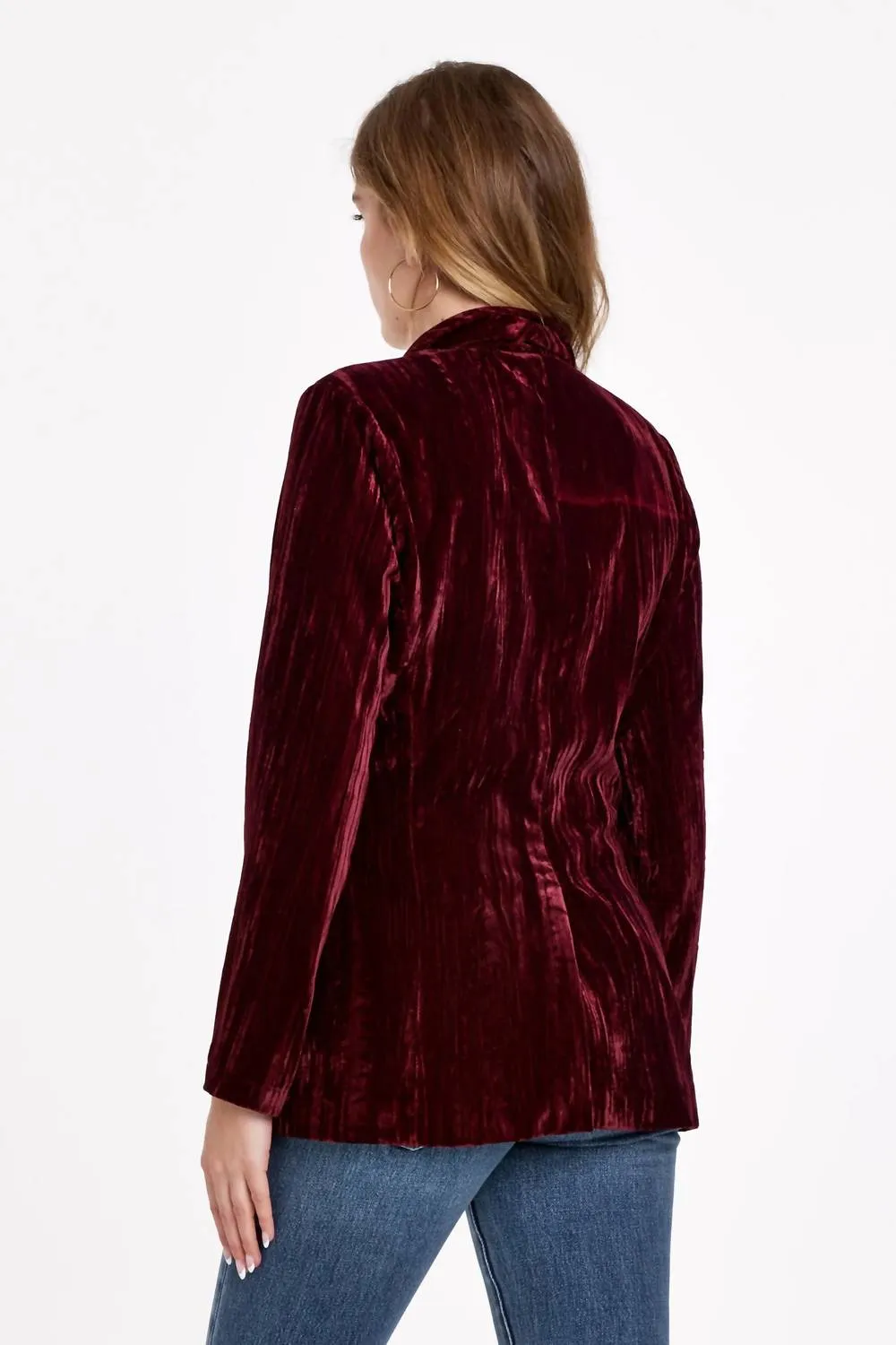 Wylie Blazer In Red Plum
