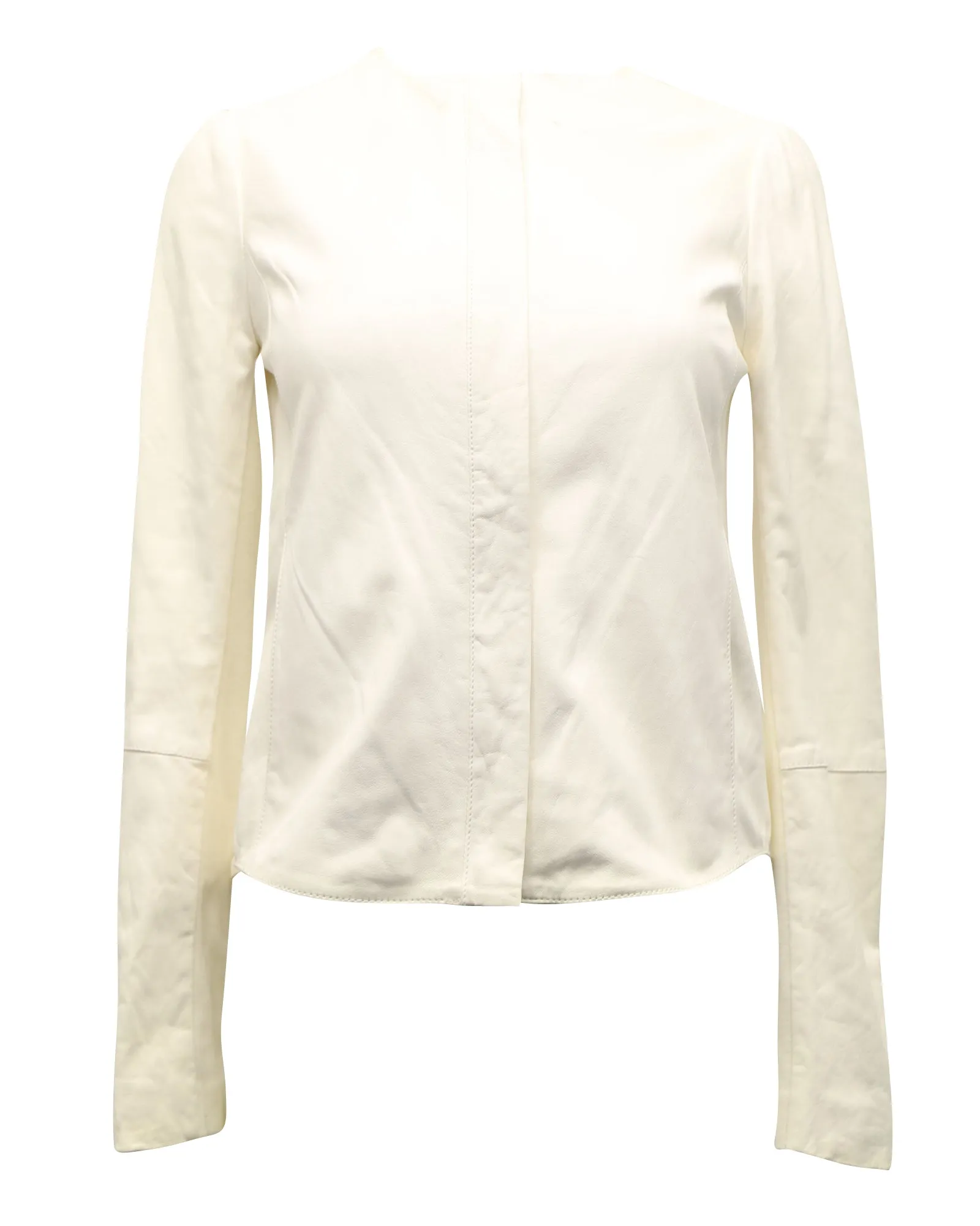 Zimmermann Longsleeve Blouse in White Linen